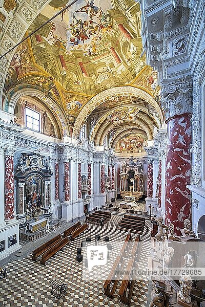 Church of San Francesco Project by Giovenale Boetto and frescoes by Andrea Pozzo  Mondovi  Cuneo  Piedmont  Italy  Europe