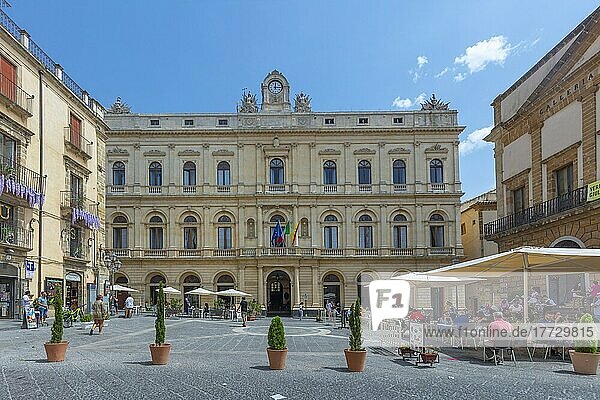 City Hall  Caltagirone  Catania  Val di Noto  UNESCO World Heritage Site  Sicily  Italy  Europe
