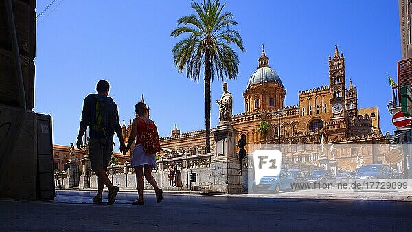 The Cathedral  UNESCO World Heritage Site  Palermo  Sicily  Italy  Europe