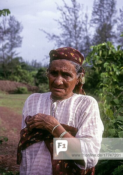 Moplah muslim old Lady in Wayanad  Kerala  India  Asia