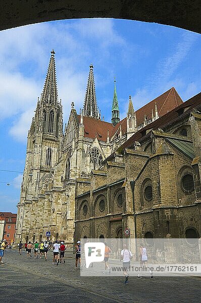 Regensburg  St. Peter's Cathedral  UNESCO World Heritage Site  Upper Palatinate  Bavaria  Germany  Europe