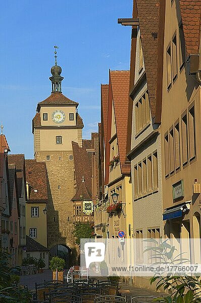 Markusturm  Markus Tower  Rothenburg ob der Tauber  Romantic Road  Romantische Straße  Franconia  Europe