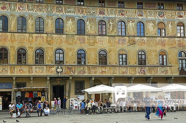 Santa Croce Platz  Piazza di Santa Croce  Florenz  Toskana  Italien  Europa
