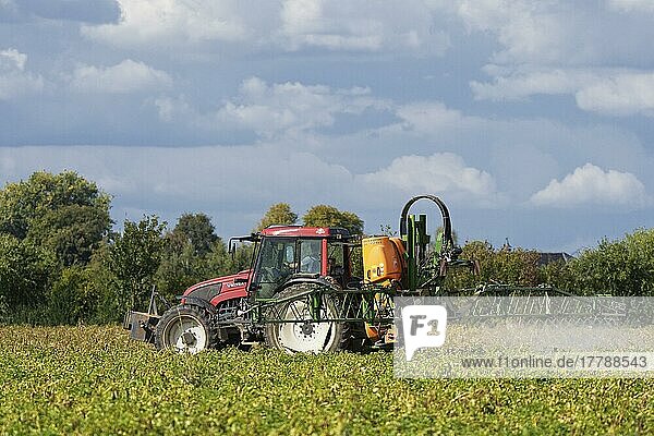 Farmer spraying pesticides  Rheurdt  NRW  Kempen