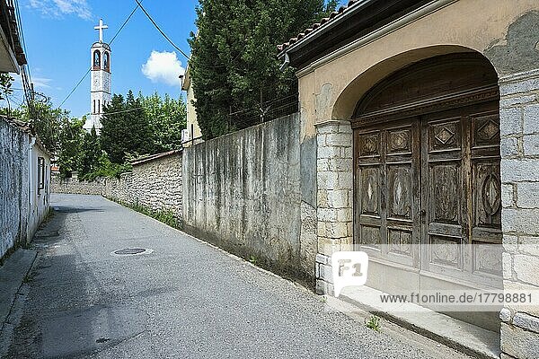 Katholische Kirche St. Franziskus  Glockenturm  Shkodra  Albanien  Europa