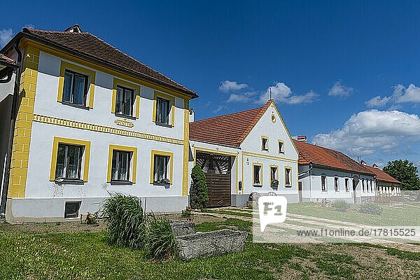 Unesco site historic village of Holasovice  Czech Republic  Europe