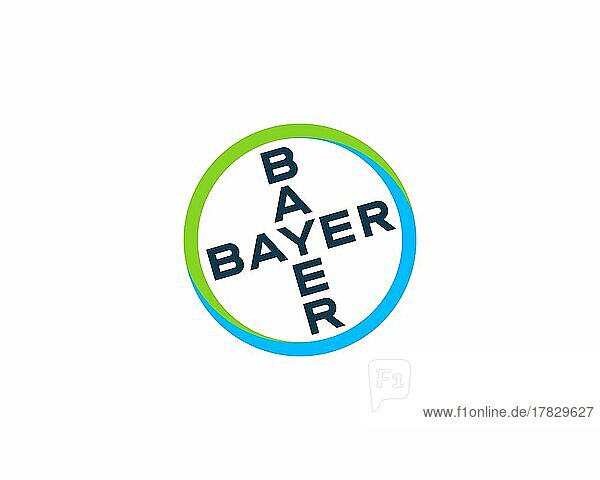Bayer  gedrehtes Logo  Weißer Hintergrund