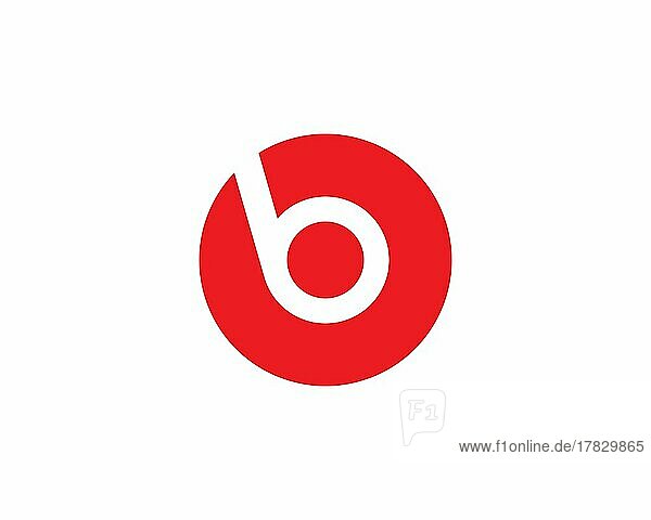 Beats Electronics  gedrehtes Logo  Weißer Hintergrund