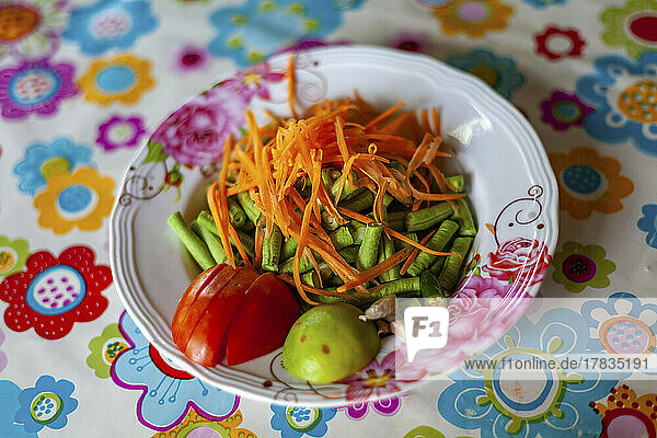 Gemüse für thailändisches Essen