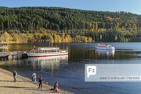 Lake Titisee  Southern Black Forest  Baden-Wurttemberg  Germany  Europe