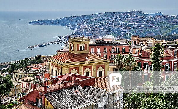 Stadtteil Mergellina am Meer  Neapel  Golf von Neapel  Kampanien  Süditalien  Italien  Europa