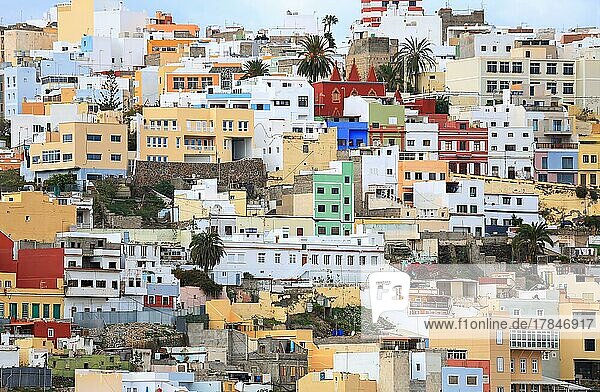 Mirador Casas de colores in Las Palmas de Gran Canaria. Las Palmas  Gran Canaria  Kanarische Inseln  Spanien  Europa
