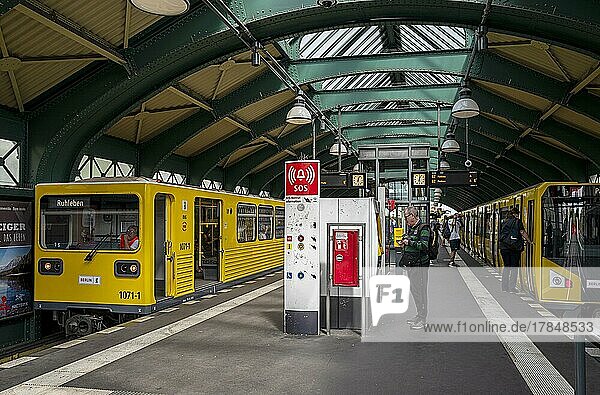 Eberswalder Straße underground station  Hochbahn  Berlin  Germany  Europe