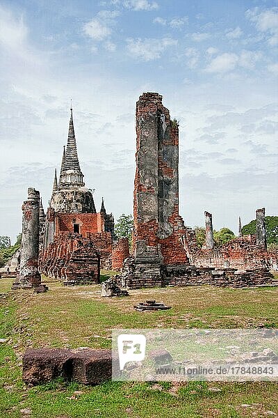 Ayutthayas Tempel Wat Phra Sri Sanphet  Thailand  Asien