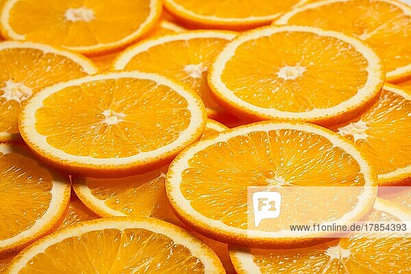 Bunte Orange Zitrusfrüchte Scheiben Hintergrund