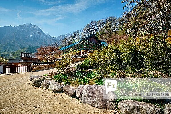 Buddhistischer Tempel Sinheungsa im Seoraksan-Nationalpark  Seoraksan  Südkorea  Asien