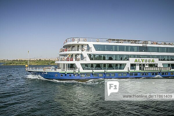 Cruise ship Alyssa  Nile  Egypt  Africa