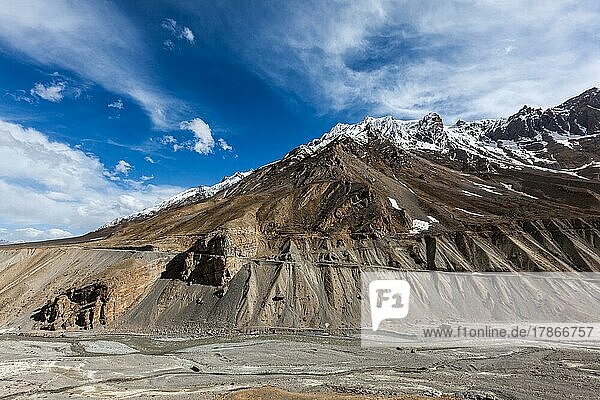 Reisen Himalaya Hintergrund  Spiti-Tal im Himalaya. Himachal Pradesh  Indien  Asien