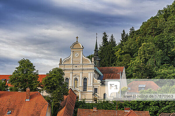 Slovenia  Savinja  Celje  Facade of Saint Cecilia Church