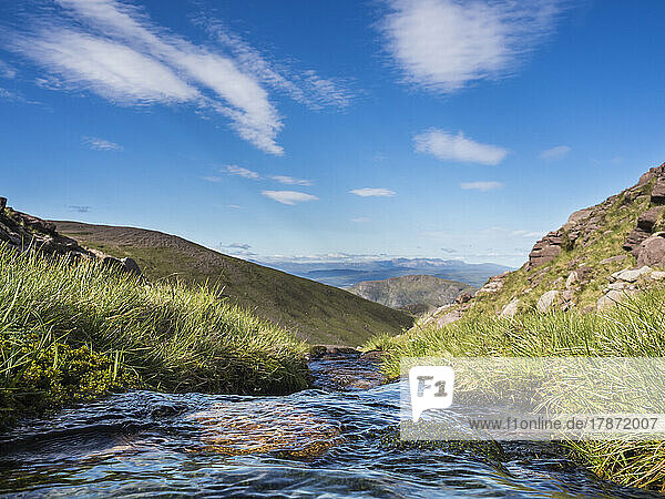 UK  Scotland  Mountain stream in Northwest Highlands