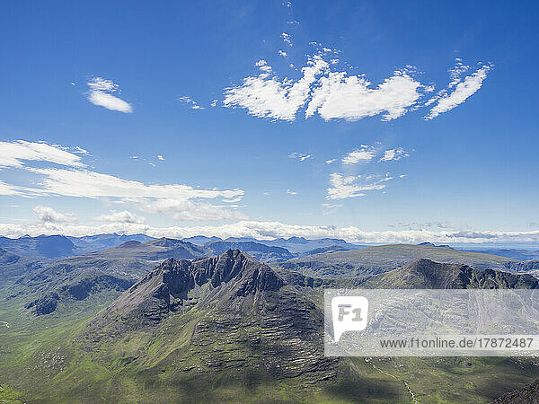 UK  Scotland  View from An Teallach mountain