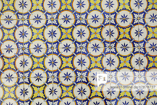 Portugal  Lisbon  Traditional Portuguese ceramic tiles Azuelos