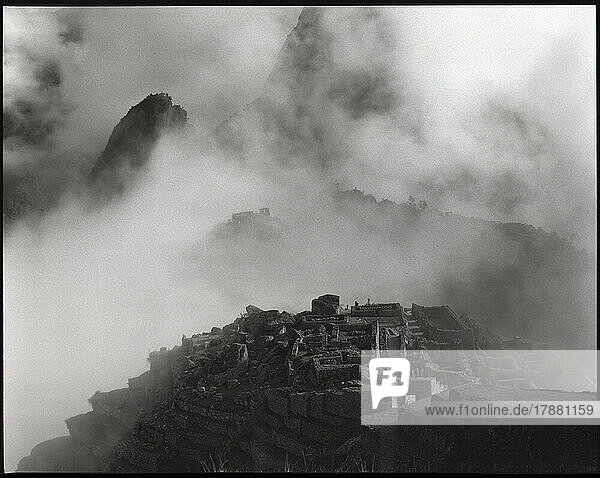 Clouds over Machu Picchu  Peru