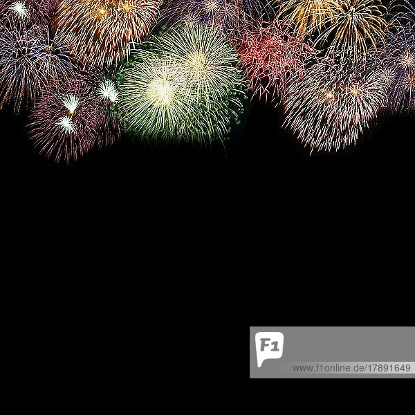 Silvester Feuerwerk Sylvester Neujahr Hintergrund Textfreiraum Copyspace Quadrat Neues Jahr Neuen Neu Hintergründe in Stuttgart  Deutschland  Europa