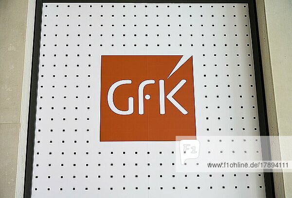 Logo GfK Gesellschaft für Konsumforschung  Internationale Funkaustellung IFA 2022  Berlin  Deutschland  Europa