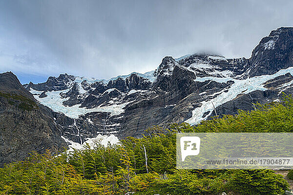 Glaciar del Frances  Torres del Paine National Park  Patagonia  Chile  South America