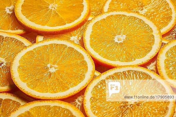 Bunte Orange Zitrusfrüchte Scheiben Hintergrund