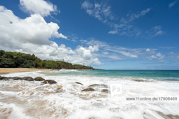 The Secret Beach  Kauai  Hawaii  USA  Nordamerika