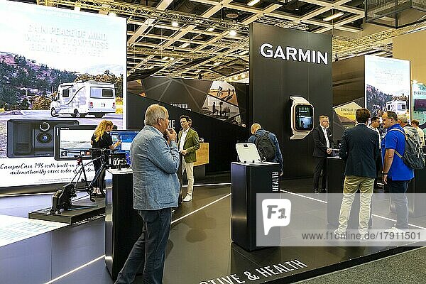 Garmin stand  IFA  International Consumer Electronics Fair 2022  Berlin  Germany  Europe