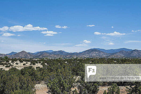 Usa  New Mexico  Santa Fe  Foothills of Sangre de Cristo Mountains