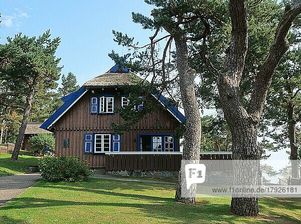 Das ehemalige Ferienhaus von Thomas Mann mit großartigem Blick über das Kurisache Haff  Thomas Mann Haus  Nida  Litauen  Europa