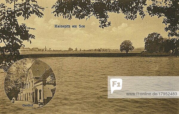 Hainspitz am See  Thüringen  Deutschland  Ansicht um ca 1900-1910  digitale Reproduktion einer historischen Postkarte  Europa