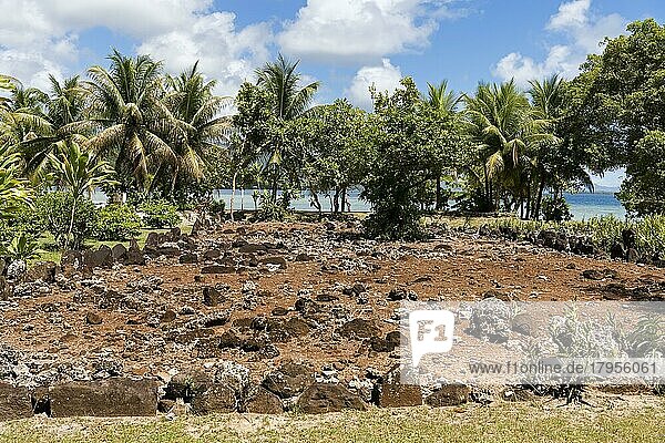 Religiöses Zentrum der polynesischen Ureinwohner  Marae Taputapuatea  Raiatea  Französisch-Polynesien  Ozeanien