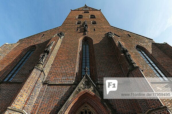Turm der Petrikirche  Hamburg  Deutschland  Europa
