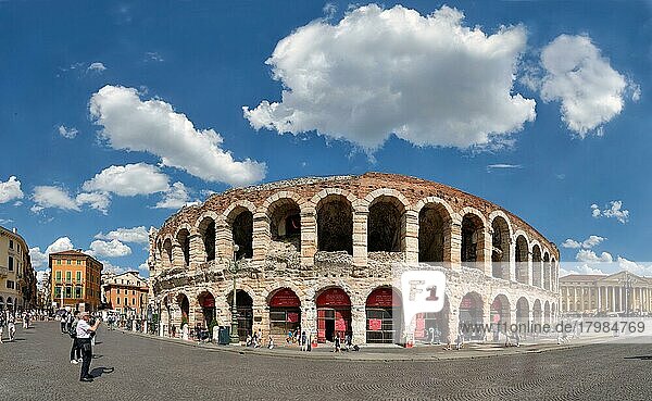 Roman Amphitheatre Arena di Verona,  Verona,  Veneto,  Italy,  Europe