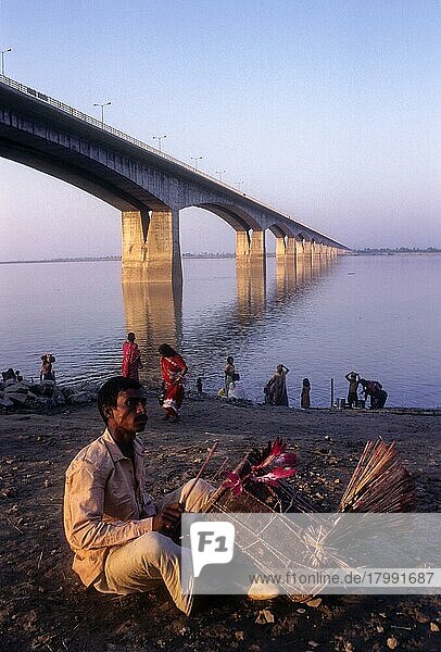 Mahatma Gandhi Setu in Patna  Bihar  längste Flussbrücke in Indien