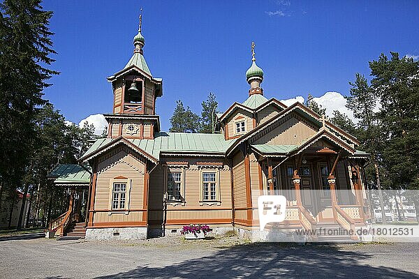 Orthodoxe Holzkirche St.-Nikolaus  Joensuu  Finnland  Europa