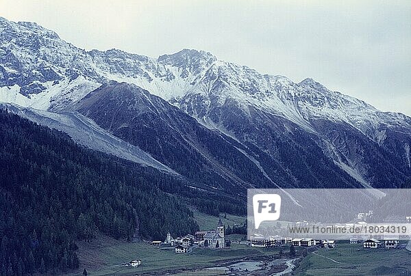 Sulden  Ortler Alpen  Stilfs  Autonome Provinz Bozen  Südtirol  Italien  Siebziger Jahre  70er Jahre  Europa