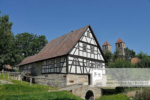 Wassermühle  Freilichtmuseum  Veßra  Thüringen  Deutschland  Europa