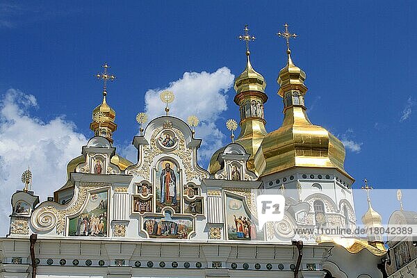 Uspenski-Kathedrale  Mariä-Entschlafens-Kathedrale  Mariä-Himmelfahrts-Kathedrale  Blick vom Glockenturm  Obere Lawra  Kiewer Höhlenkloster  Kiew  Ukraine  Europa