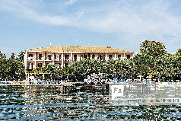 Strand  Hotel  Dassia  Insel Korfu  Ionische Inseln  Mittelmeer  Griechenland  Europa