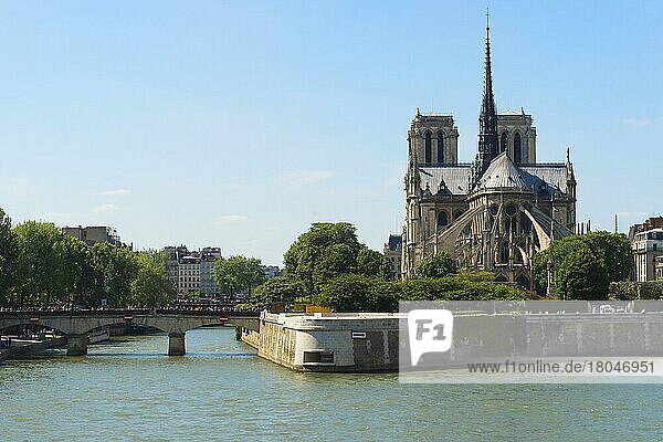 Kirche Notre-Dame  Paris  Frankreich  Unesco-Weltkulturerbe  Europa