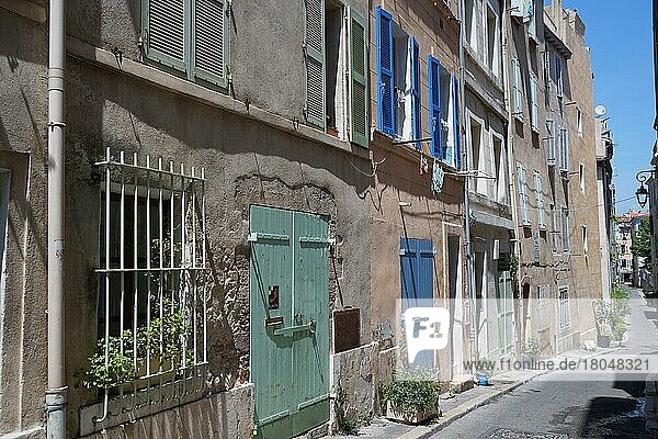 Straße im Panierviertel  Altstadt  Panierviertel  Le Panier  Marseille  Frankreich  Europa