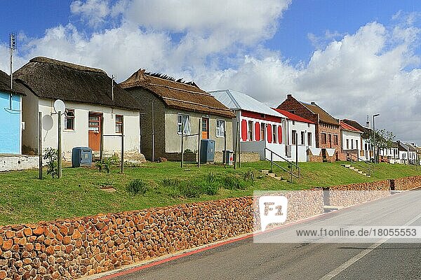Häuserzeile  Elim  Overberg District  Westkap  Südafrika