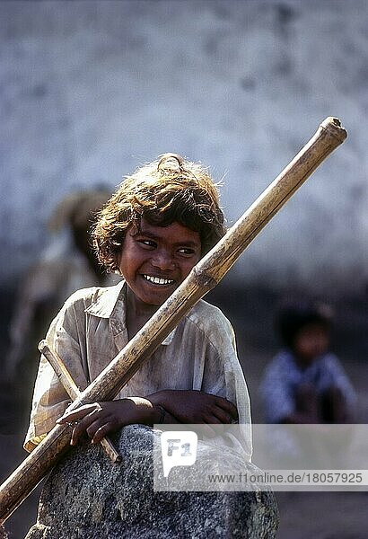 Tribal boy in Balle  Kabini  Karnataka  India  Asia