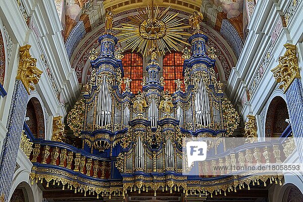 Orgel  Wallfahrtskirche  Swieta Lipka  Ermland-Masuren  Heilige Linde  Marienheimsuchungs-Basilika  Warminsko-Mazurskie  Polen  Europa
